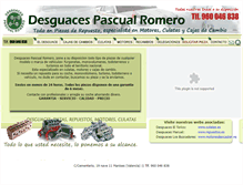 Tablet Screenshot of desguaces-pascualromero.com
